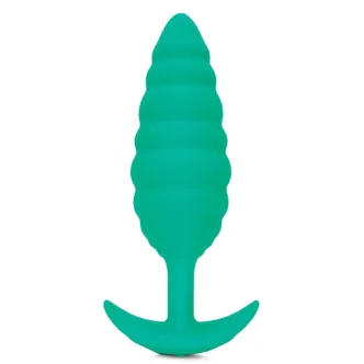 Анальная вибропробка b-Vibe Twist для ношения, зеленый