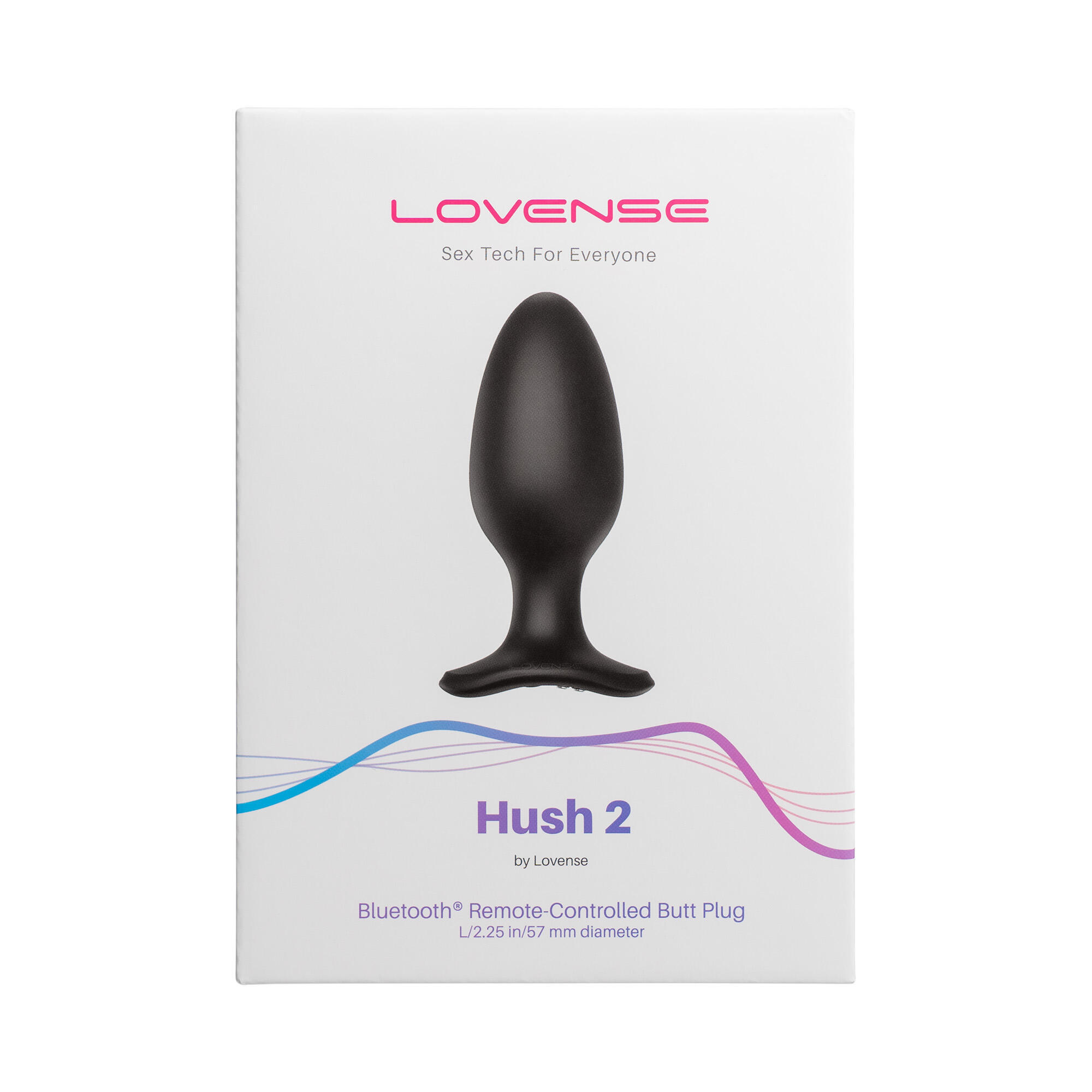 Плохая упаковка! Анальная вибропробка Lovense Hush 2 L, черная