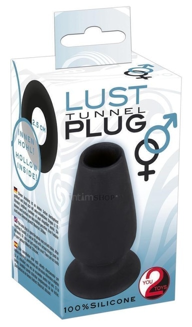 Анальный тоннель Lust Tunnel Plug Orion черный от IntimShop