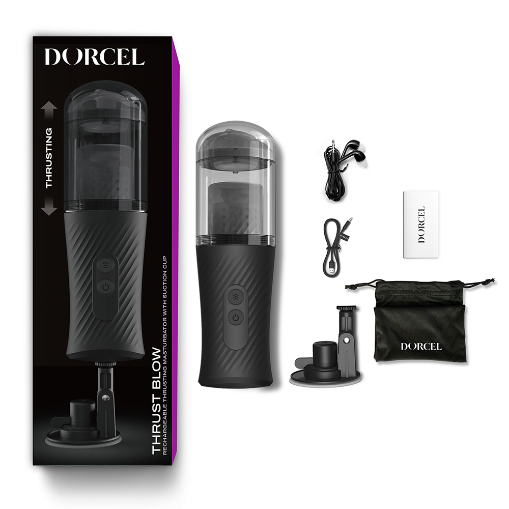 Фрикционный мастурбатор Dorcel Thrust Blow, черный