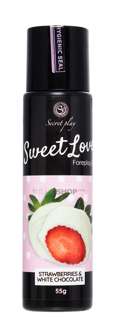 

Оральный гель Secret Play Sweet Love Белый шоколад с клубникой, 60 мл