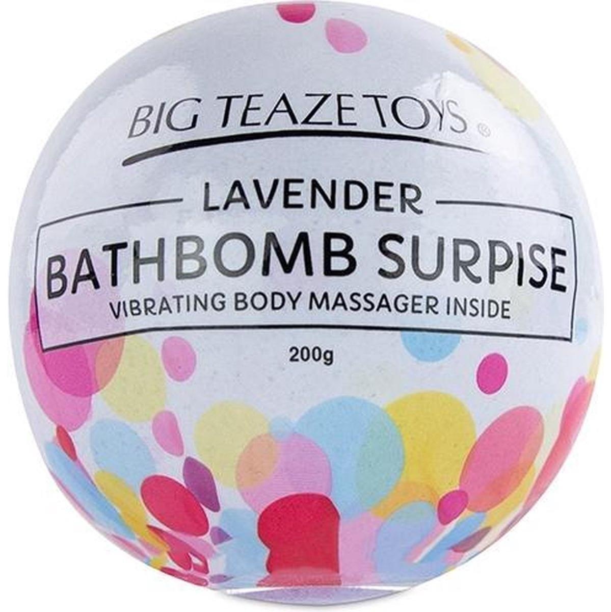 Бомба для ванны и вибропуля Big Teaze Toys Bath Bomb Surprise лаванда, черный