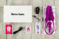 Двухсторонний гибкий вибростимулятор Adrien Lastic 2X с пультом ДУ, фиолетовый