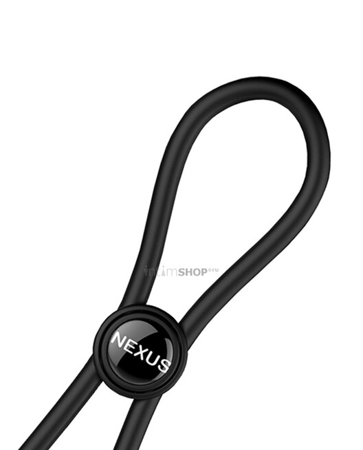 Эрекционное кольцо-лассо Nexus Forge, черное - фото 4