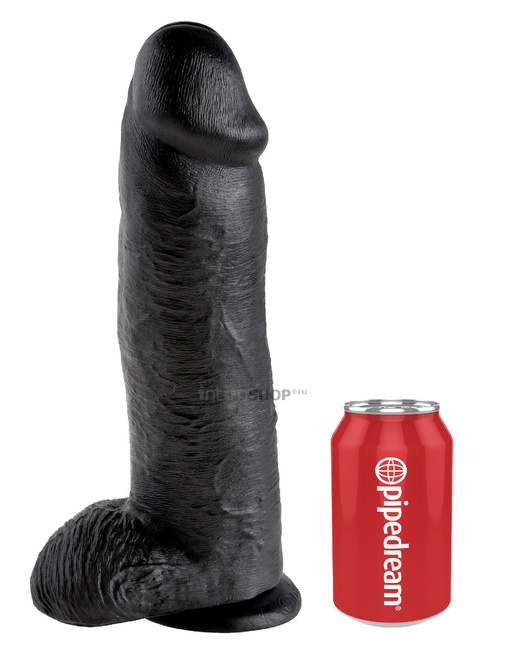 Фаллоимитатор на присоске King Cock Pipedream, 30,5 см, черный