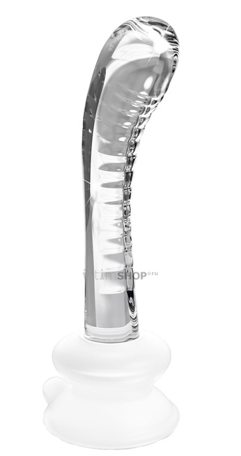 Фаллоимитатор Pipedream Icicles на съемной присоске 18 см, бесцветный - фото 1