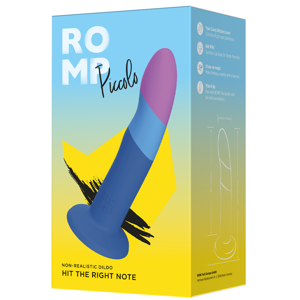 Фаллоимитатор Romp Piccolo 14 см, сине-фиолетовый