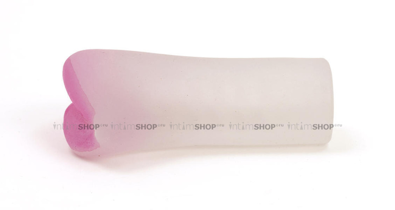 Мастурбатор-ротик Doc Johnson Blush ULTRASKYN™ Hot Lips Stroker, бесцветный с розовыми губами - фото 4