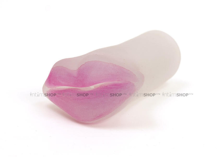 Мастурбатор-ротик Doc Johnson Blush ULTRASKYN™ Hot Lips Stroker, бесцветный с розовыми губами - фото 5
