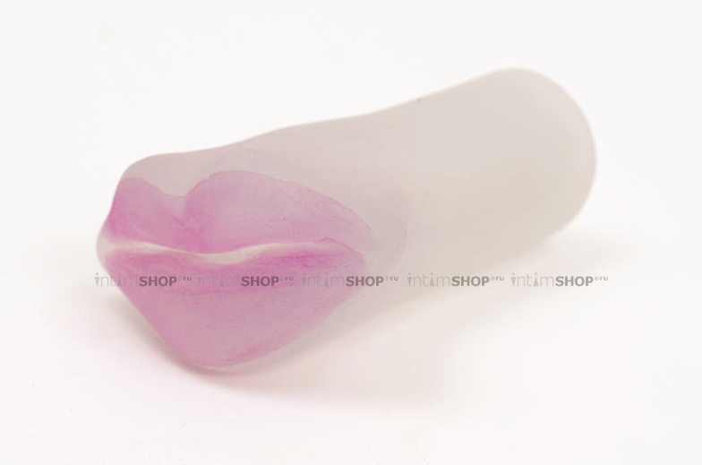 Мастурбатор-ротик Doc Johnson Blush ULTRASKYN™ Hot Lips Stroker, бесцветный с розовыми губами - фото 7