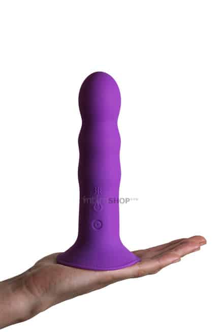 Фалломитатор с вибрацией Adrien Lastic Hitsens 3 18.2 см, фиолетовый - фото 3