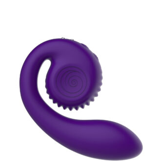 Вагинально-клиторальный вибратор SVibe Snail Gizi, фиолетовый