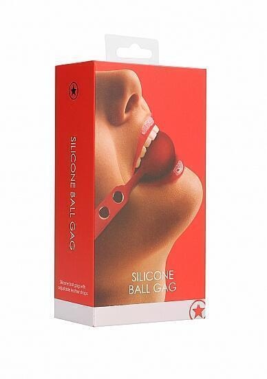 Кляп-шарик Shots Silicone Ball Gag, красный