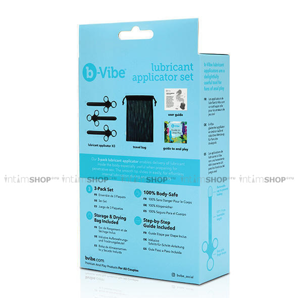 Шприц для смазки b-Vibe Lubricant Applicator Set 3 шт. - фото 9