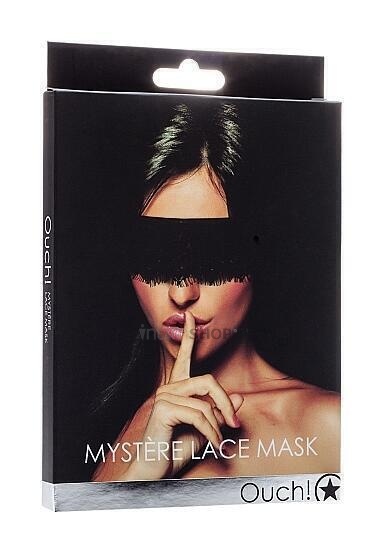 Кружевная маска на глаза Shots Mystere Lace Mask, черный - фото 3