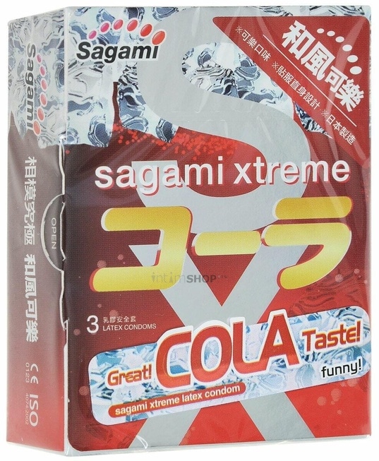 Латексные презервативы Sagami Xtreme Cola, 3шт - фото 2