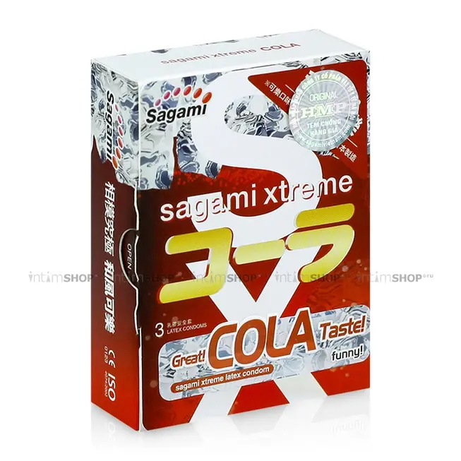 Латексные презервативы Sagami Xtreme Cola, 3шт - фото 1