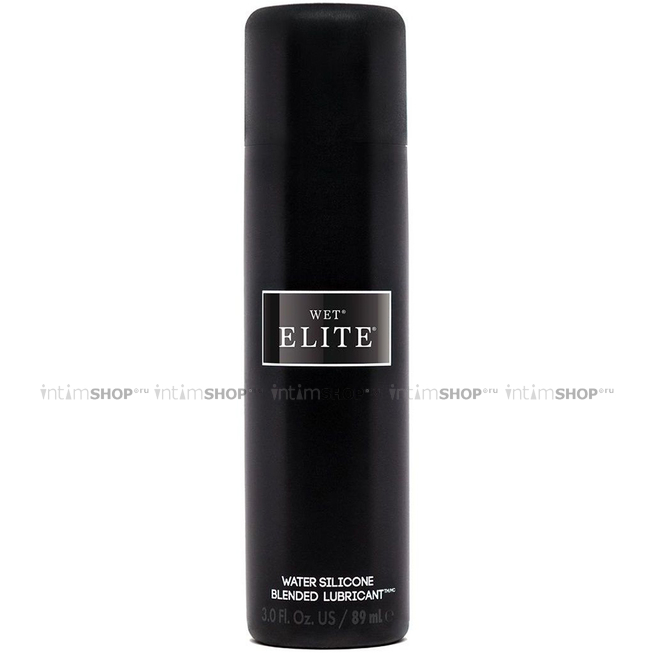 Лубрикант Wet Elite Black, на гибридной основе, 89 мл - фото 1