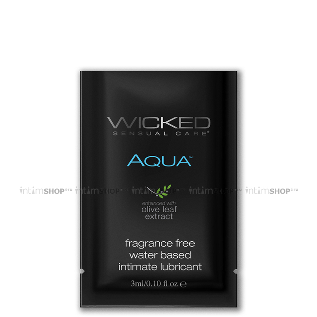 Легкий лубрикант Wicked Aqua с алое на водной основе, 120 мл - фото 1