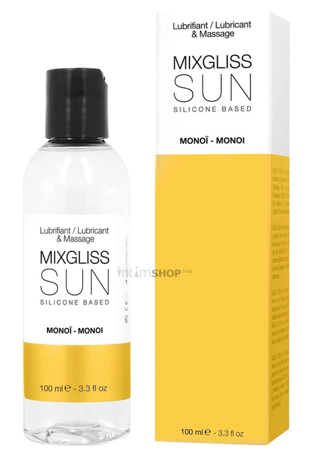 Массажный лубрикант Mixgliss Sun Монои на силиконовой основе, 100 мл - фото 1