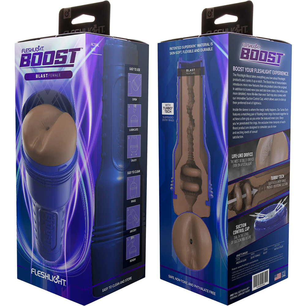 Мастурбатор-анус Fleshlight Boost Blast Female, синий