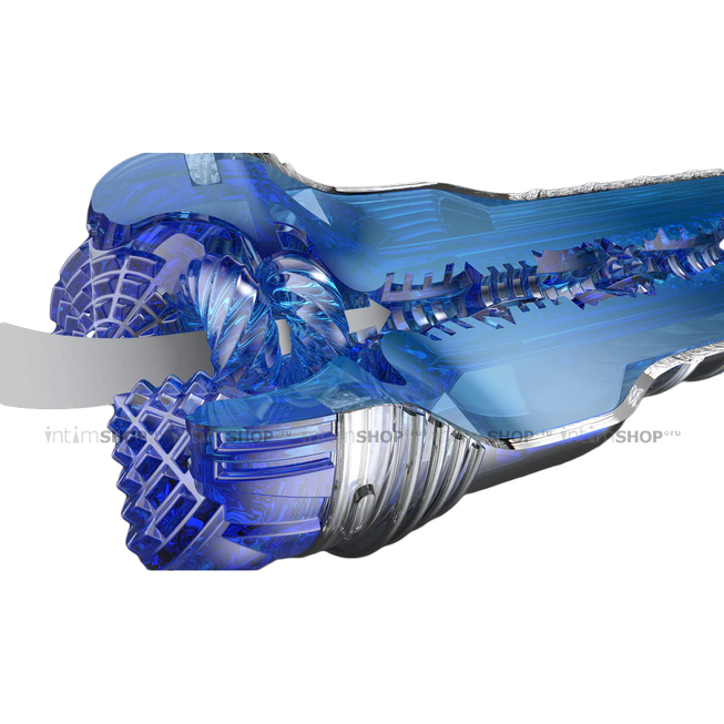 Мастурбатор Fleshlight Turbo Core Blue Ice, голубой - фото 5