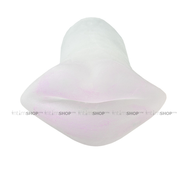 Мастурбатор-ротик Doc Johnson Blush ULTRASKYN™ Hot Lips Stroker, бесцветный с розовыми губами - фото 8