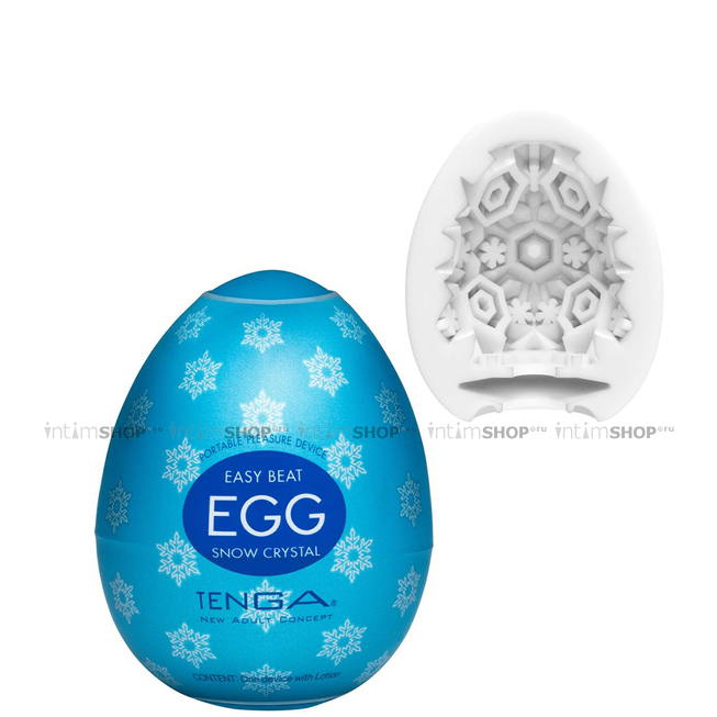 Мастурбатор Tenga Egg Snow Crystal, белый - фото 1