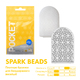 Мастурбатор Tenga Pocket Spark Beads, желтый