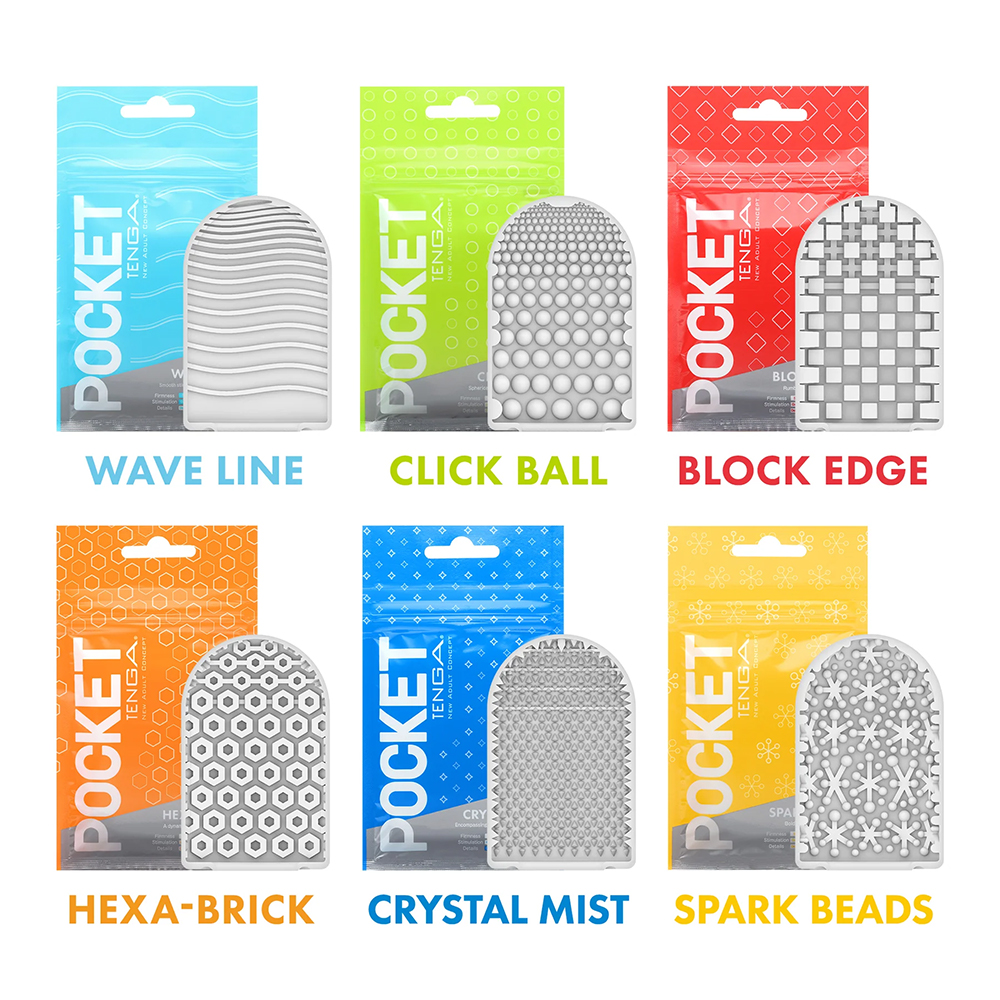 Мастурбатор Tenga Pocket Spark Beads, желтый