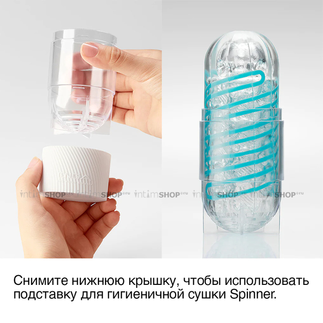 Мастурбатор Tenga Spinner 06 Brick, розовый - фото 6