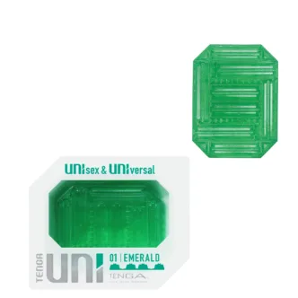 Мастурбатор Tenga Uni 01 Emerald, зеленый