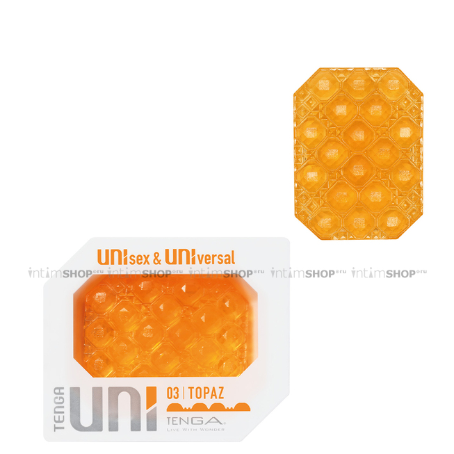 

Мастурбатор Tenga Uni 03 Topaz, оранжевый