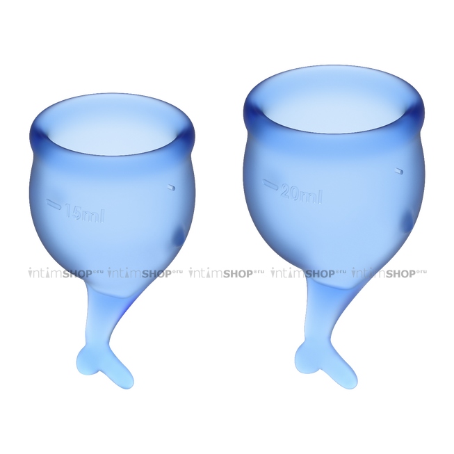 

Менструальные чаши Satisfyer Feel Secure, 2 шт в наборе, синий