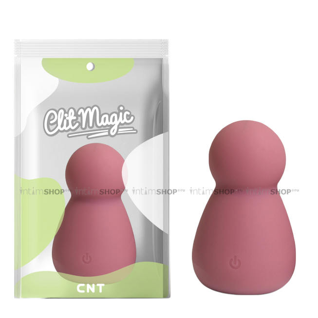 Мини-вибратор CNT Clit Magic Bubble, розовый - фото 2