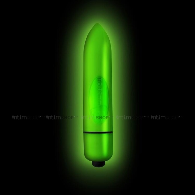 Вибропуля Rocks Off Neon Halo, зеленая - фото 4