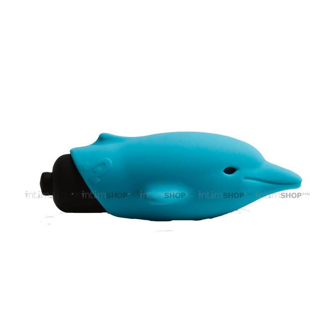 Мини-вибростимулятор Дельфин Adrien Lastic Pocket Dolphin, голубой - фото 7