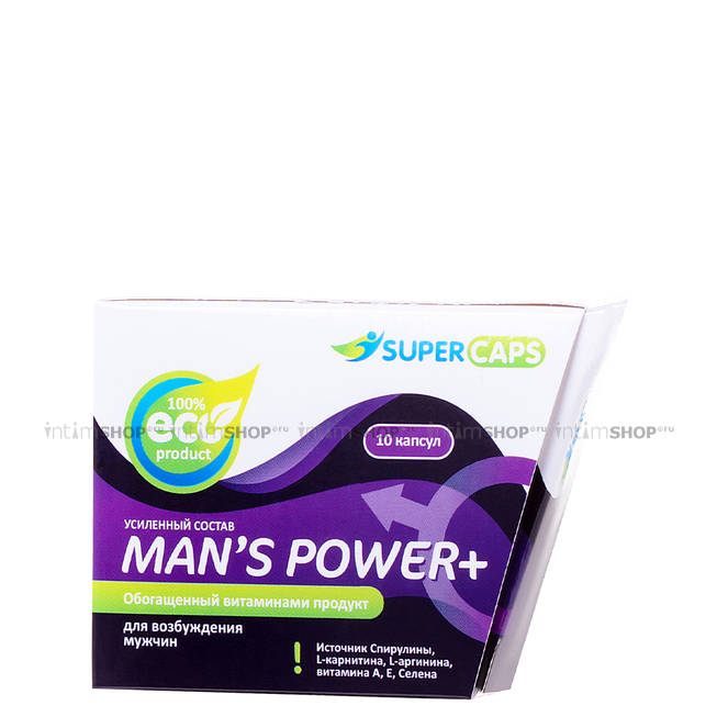 

Мужское возбуждающее средство капсулы Super Caps Man's Power +, 10+1 шт