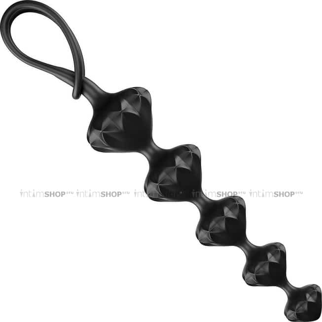 Набор анальных стимуляторов Satisfyer Beads 2 шт, черный - фото 7