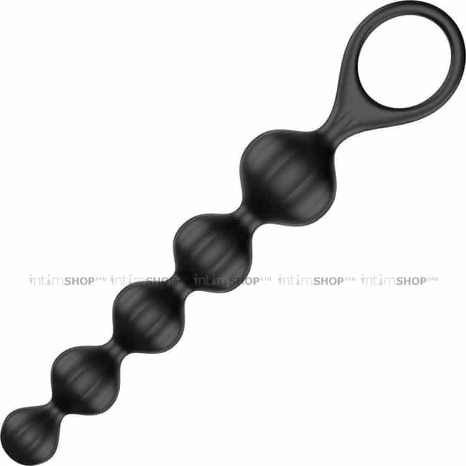 Набор анальных стимуляторов Satisfyer Beads 2 шт, черный - фото 8