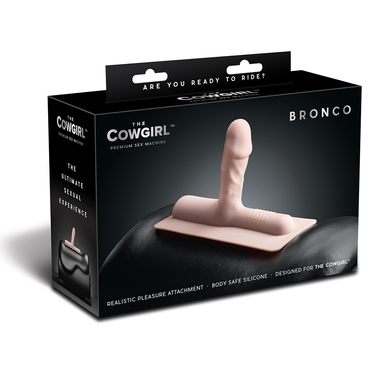 Сменная реалистичная насадка для секс-машины Cowgirl Premium Bronco, телесная