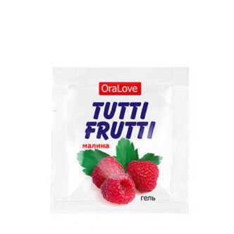 Оральная гель-смазка Bioritm Tutti-Frutti OraLove Малина на водной основе, 4 мл