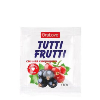 Оральная гель-смазка Bioritm Tutti-Frutti OraLove Свежая смородина на водной основе, 4 мл