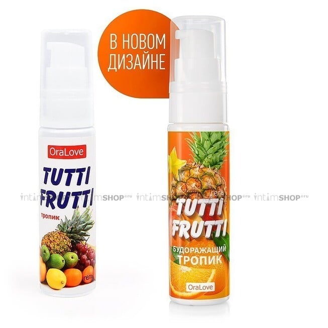 Съедобная гель-смазка Tutti-Frutti OraLove, Тропик, 30 мл - фото 2