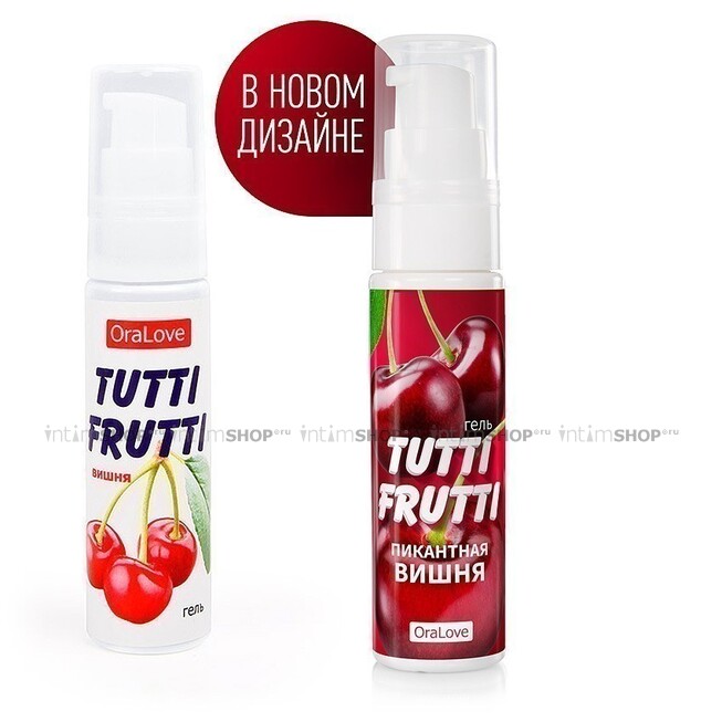 Съедобная гель-смазка Tutti-Frutti OraLove, Вишня, 30 мл - фото 2