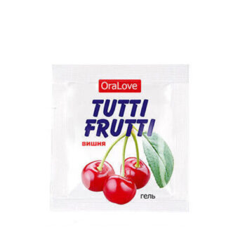 Оральная гель-смазка Bioritm Tutti-Frutti OraLove Вишня на водной основе, 4 мл