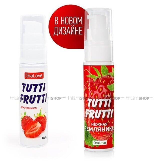 Съедобная гель-смазка Tutti-Frutti OraLove, Земляника, 30 мл - фото 2