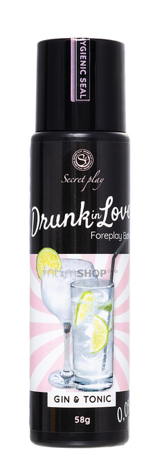 Бальзам Secret Play Drunk In Love для сосков и интимных зон, джин-тоник, 60 мл - фото 1