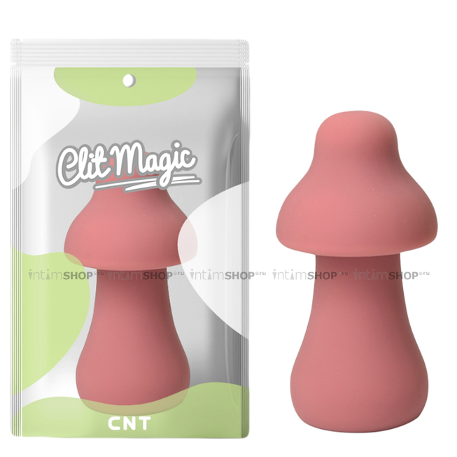 Мини-вибратор CNT Clit Magic Protruding Mushroom, розовый - фото 2