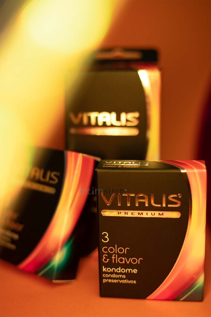 Презервативы Vitalis Premium Color&Flavor цветные ароматизированные, 3 шт - фото 6